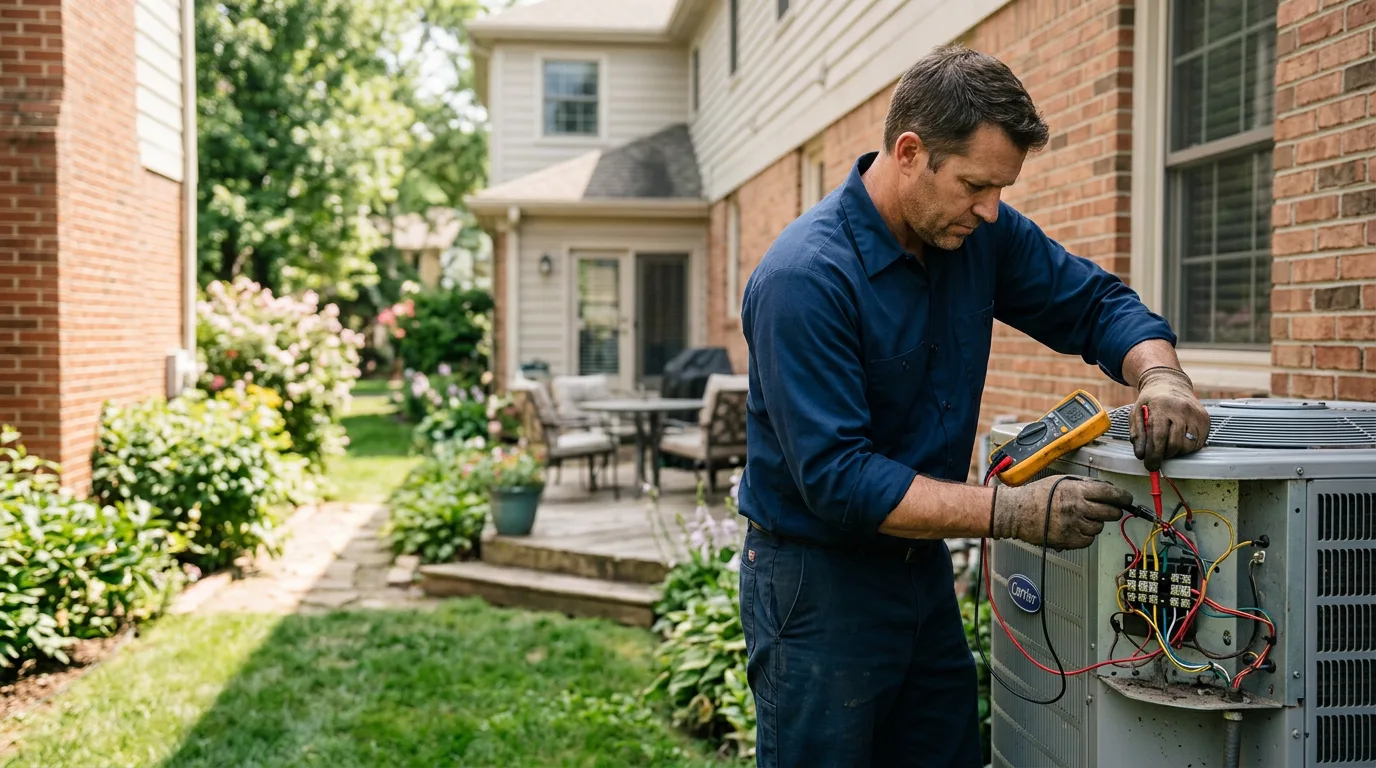 HVAC technician working near Evans, GA